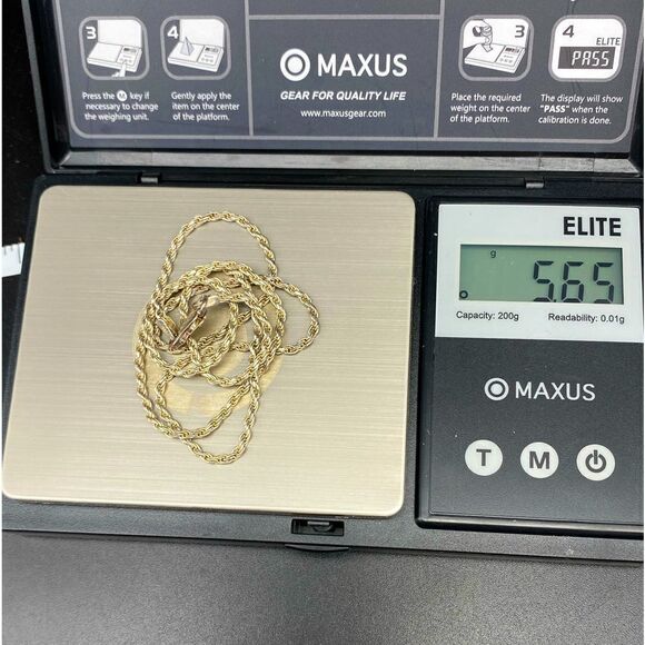 Ladies 18” 925 rope chain with lobster claw clasp - Picture 12 of 12